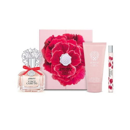 Vince Camuto Amore 3 Piece Gift Set For Women With 3.4 Oz EDP
