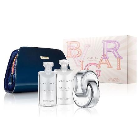 Bvlgari Omnia Crystalline 4 Piece Gift Set For Women With 2.2 Oz