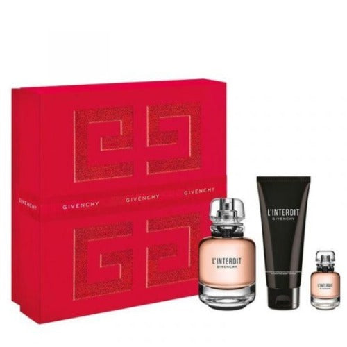 Givenchy L'Interdit Rouge 3 Pcs Eau de Parfum Set for Women (New)