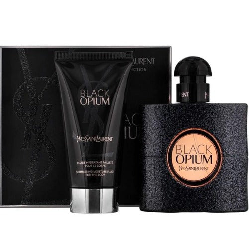 Black Opium by Yves Saint Laurent 2 Piece Gift Set - 1.6 oz Eau de Parfum Spray