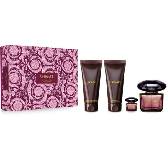 Versace Crystal Noir Eau De Parfum 4 Piece Gift Set