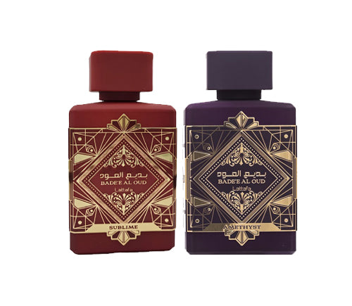 Lattafa Badee Al Oud Sublime & Lattafa Badee Al Oud Amethyst Bundle