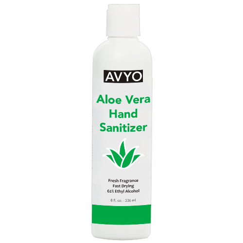 AVYO Aloe Vera Hand Sanitizer Fresh Fragrance Fast Drying 62% Ethyl Alcohol 8.0 oz