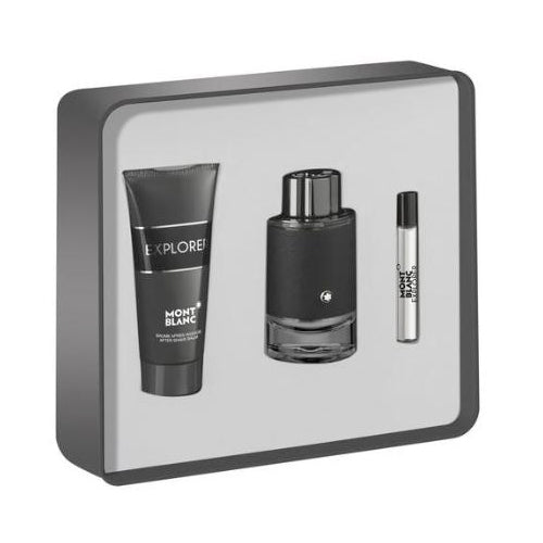 Mont Blanc Explorer 3 Piece Gift Set For Men