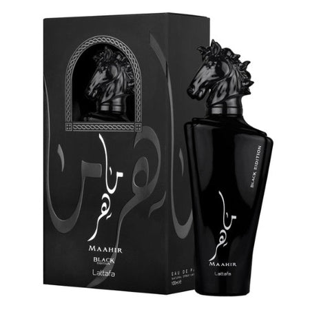 Lattafa Maahir Black Edition For Unisex 3.4 Oz EDP Spray By Lattafa