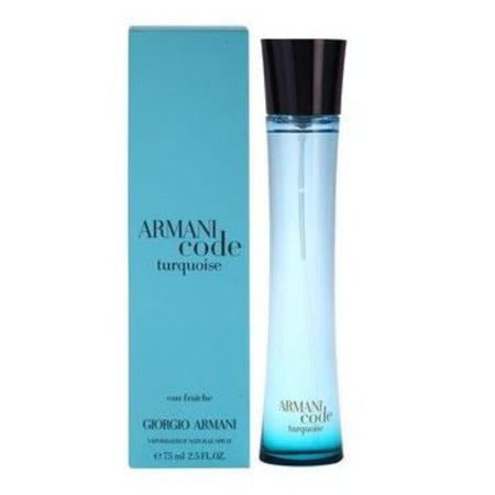 Armani Code Turquoise For Women 2.5 Oz Eau Fraiche Spray By