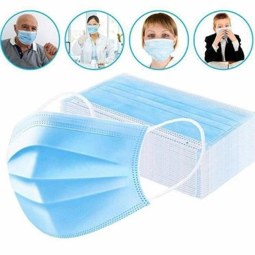 Disposable 3-Ply Surgical/Medical Face Masks Ear Loop Style